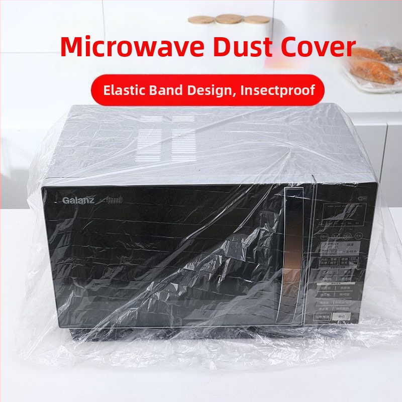 Vienreizējais putekļu aizsargpārklājums rīsu vārājamai pannai un mikroviļņu krāsnij, caurspīdīgs, ekstra liels, biezs plastmasas pārklājums