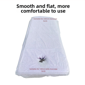 Jednorazové plachty na masážny stôl s otvorom na tvár, priedušný netkaný materiál, odolný voči olejom a špine, zosilnená