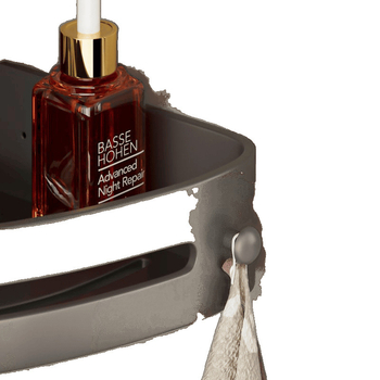 Posilnená trojuholníková rohová polica do kúpeľne s prísavkami, na stenu, z nehrdzavejúcej ocele, jednoduchý moderný štýl