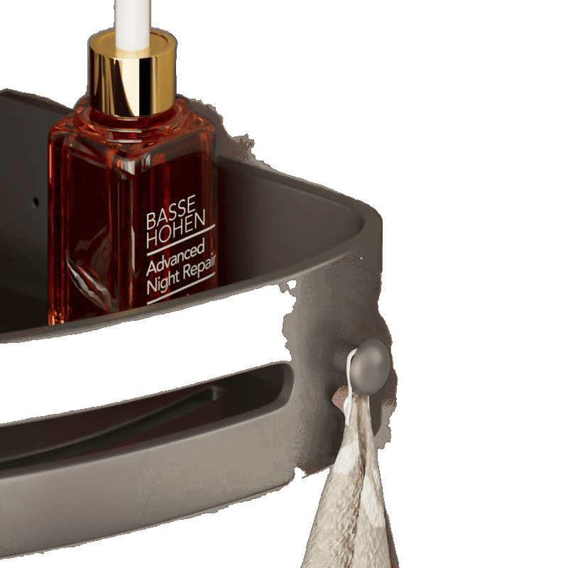 Posilnená trojuholníková rohová polica do kúpeľne s prísavkami, na stenu, z nehrdzavejúcej ocele, jednoduchý moderný štýl