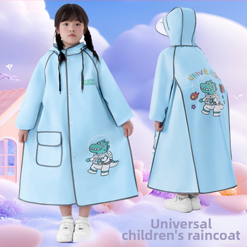 Detská EVA pláštenka do školy, kreslený štýl, úplné zakrytie tela, kompatibilné s batohom