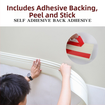 Samolepiaci 3D roh dekoratívny profil na stenu, materiál guma, kód produktu TbQrXFDC, štýl Iné