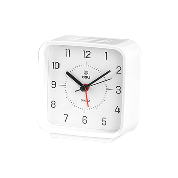 Deli 8851 budík s LCD displejom a analógovým ukazovateľom — 24-hodinový čas, napájaný batériou, Seagull pohon, 10 mm hrúbka