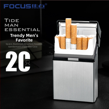 Kovová škatuľka na cigarety s logom – moderný minimalistický dizajn, potlačené logo, balenie 300 ks