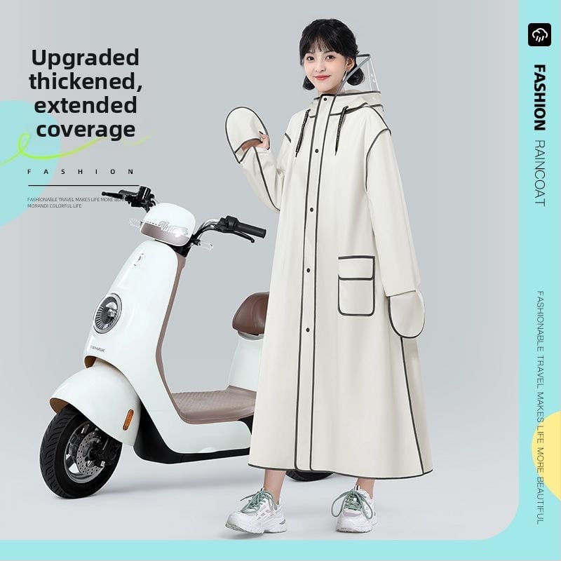 Suaugusiųjų pončas motociklui/elektriniam paspirtukui, EVA audinys, viso kūno apsauga, ilgas dizainas, unisex