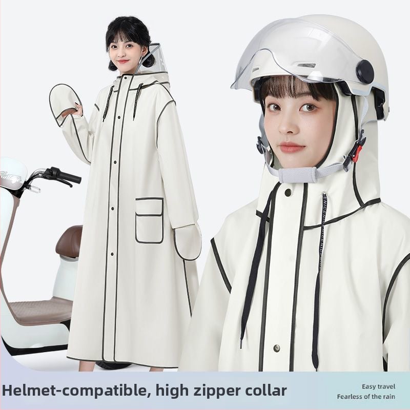 Suaugusiųjų pončas motociklui/elektriniam paspirtukui, EVA audinys, viso kūno apsauga, ilgas dizainas, unisex