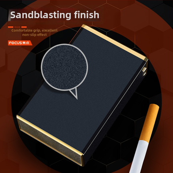 Kovová kazeta na cigarety so posúvacím viečkom – Balík 100, Tlač loga, Prispôsobiteľné