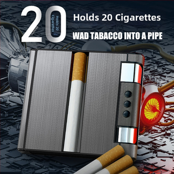 Hliníková USB dobíjateľná zapaľovač s integrovaným puzdrom, opakovane použiteľný, možnosť tlače loga, štýl svetlý luxus – Water Ice, balenie 100 kusov