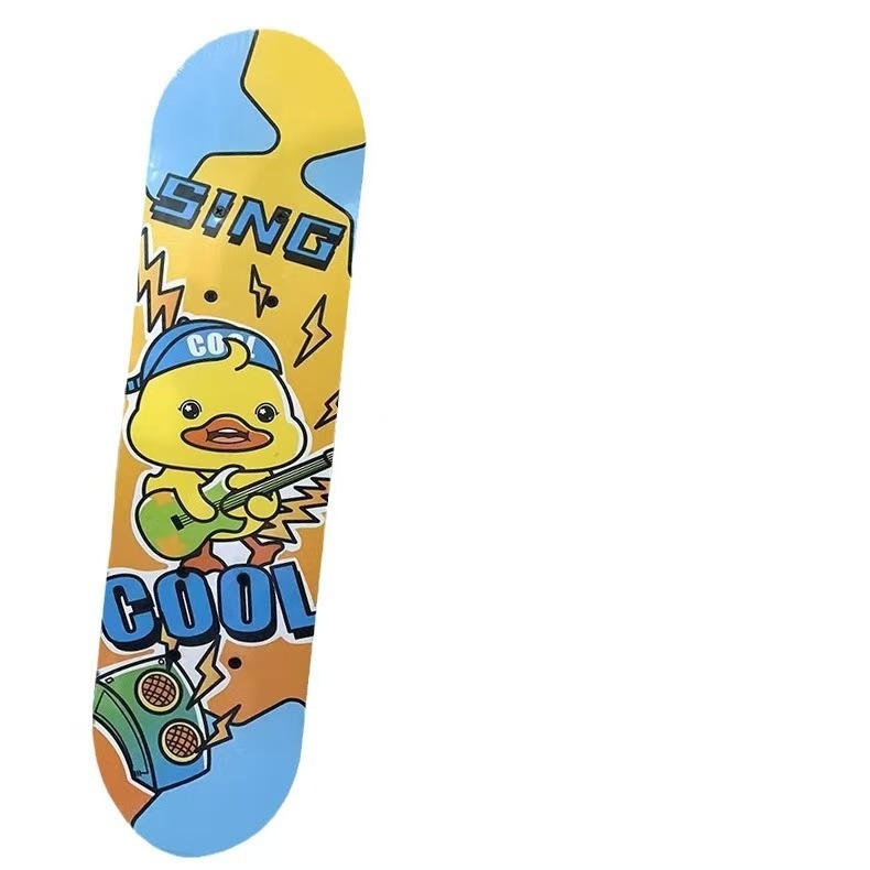 Skateboard – drevený deck, dvojitý kick, TY008, Zhejiang, pre deti