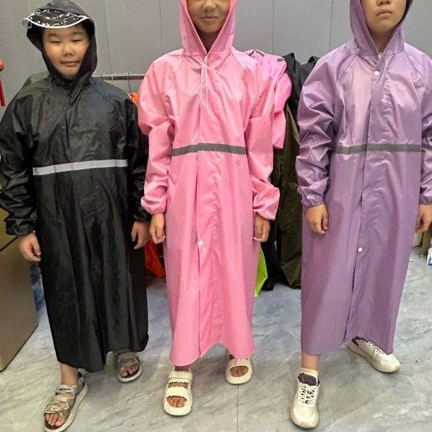 Dažďový kabát na motorku a bicykel – prenosný, predĺžený dlhý model, PVC tkanina s PU vodotesnou vrstvou, pre 1 dospelého