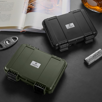 Cigarloong cigar box s viacfunkčným zámkom, prenášateľné cestovné úložisko, plastová konštrukcia