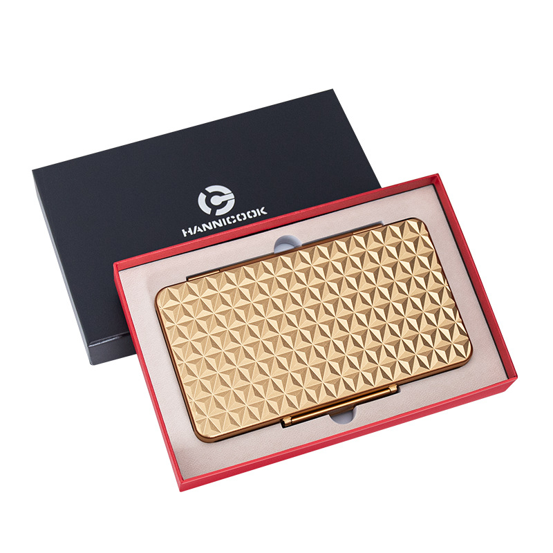 Humidor na cigary z leteckého hliníka, sada 5 dielov, ultra tenký 3 cm, vodeodolný, prenosný