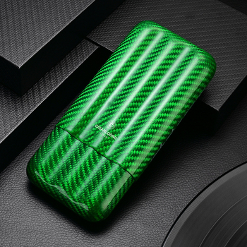 CIGARLOONG Karbónové vlákna obal na cigáre s vlhčovacím trubičkou, prenášateľný ultra ľahký, ochranné puzdro s kľúčenkou