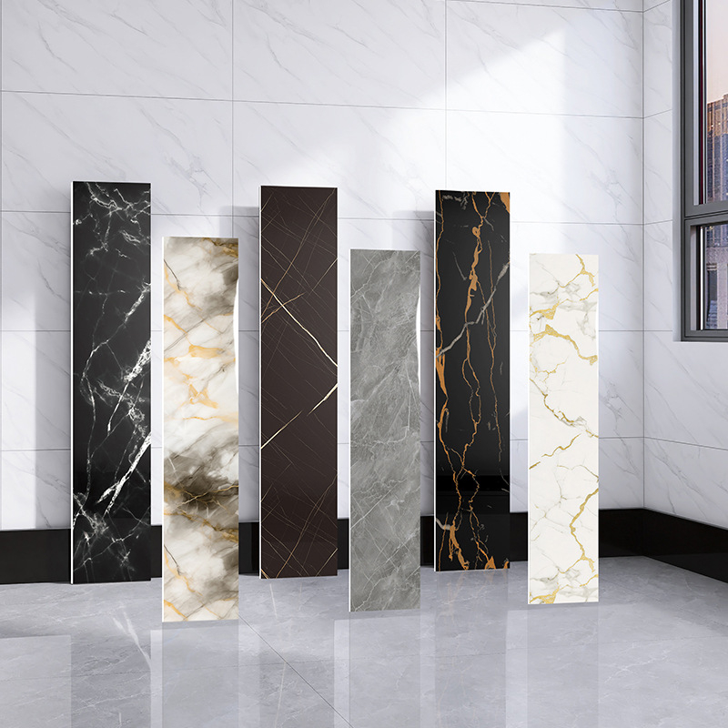 Samolepiaca nálepka na stenu – samolepiaca líšta pod stenu, PET materiál, moderný minimalistický štýl, vhodné do obývačky, spálne, pracovne, kuchyne a kúpeľne.