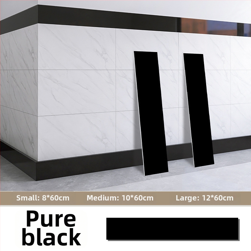 Samolepiaca nálepka na stenu – samolepiaca líšta pod stenu, PET materiál, moderný minimalistický štýl, vhodné do obývačky, spálne, pracovne, kuchyne a kúpeľne.