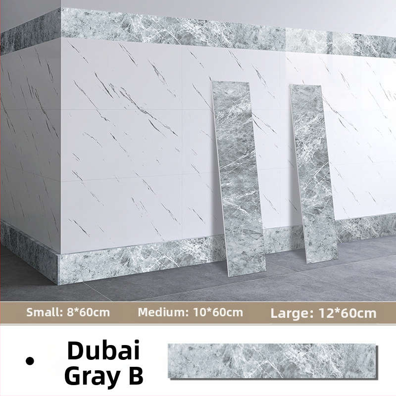 Samolepiaca nálepka na stenu – samolepiaca líšta pod stenu, PET materiál, moderný minimalistický štýl, vhodné do obývačky, spálne, pracovne, kuchyne a kúpeľne.