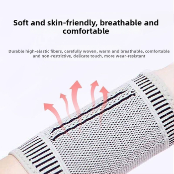 Chránič zápästia - Unisex, Lycra, pre badminton, stolný tenis a tenis, ochrana zápästia (Materiál: Lycra; Spoločenské športy: Badminton, Stolný tenis, Tenis; Ochranná oblasť: zápästie)