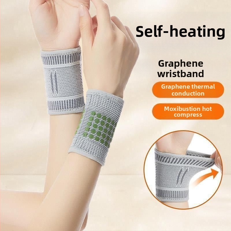 Chránič zápästia - Unisex, Lycra, pre badminton, stolný tenis a tenis, ochrana zápästia (Materiál: Lycra; Spoločenské športy: Badminton, Stolný tenis, Tenis; Ochranná oblasť: zápästie)