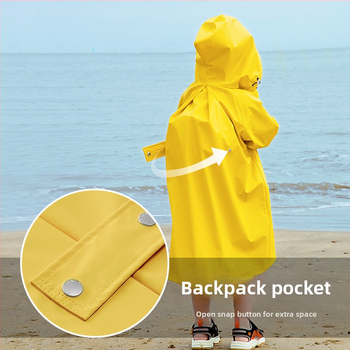 Detské pončo do školy, karikatúrny štýl, pletená látka, vodotesná PU vrstva, prispôsobiteľné logo