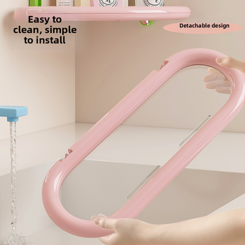 Plastový nástenný kúpeľňový regál, 2 poschodia, nosnosť do 5 kg