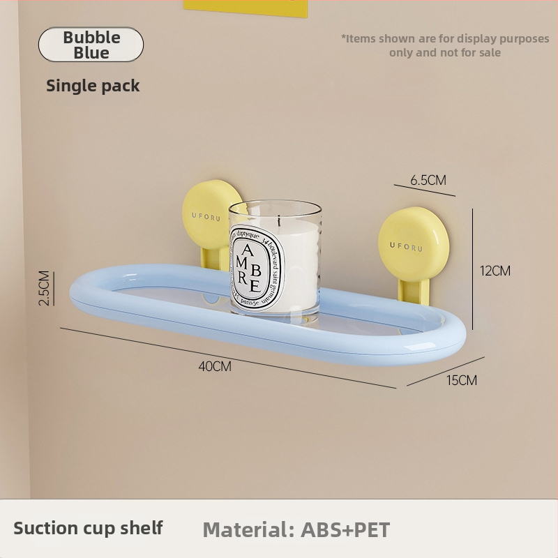 Plastový nástenný kúpeľňový regál, 2 poschodia, nosnosť do 5 kg