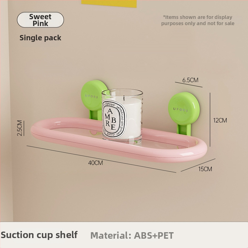 Plastový nástenný kúpeľňový regál, 2 poschodia, nosnosť do 5 kg