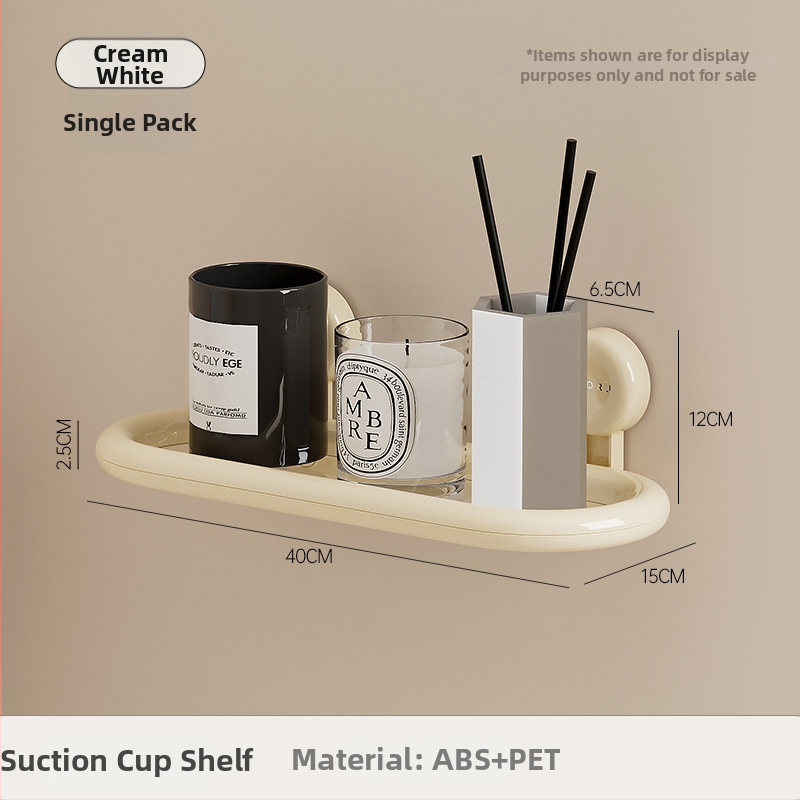 Plastový nástenný kúpeľňový regál, 2 poschodia, nosnosť do 5 kg