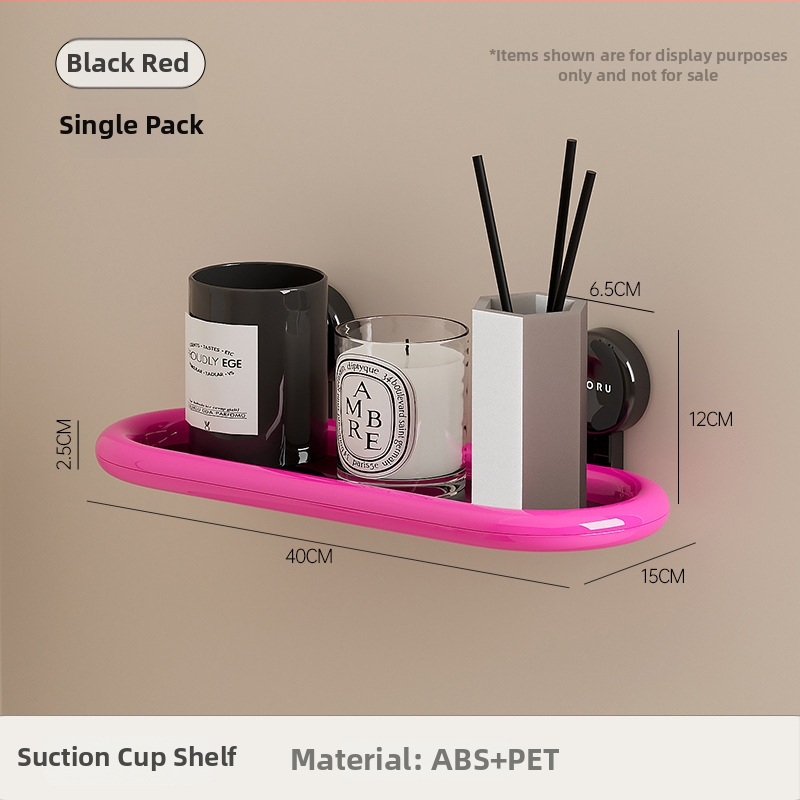 Plastový nástenný kúpeľňový regál, 2 poschodia, nosnosť do 5 kg