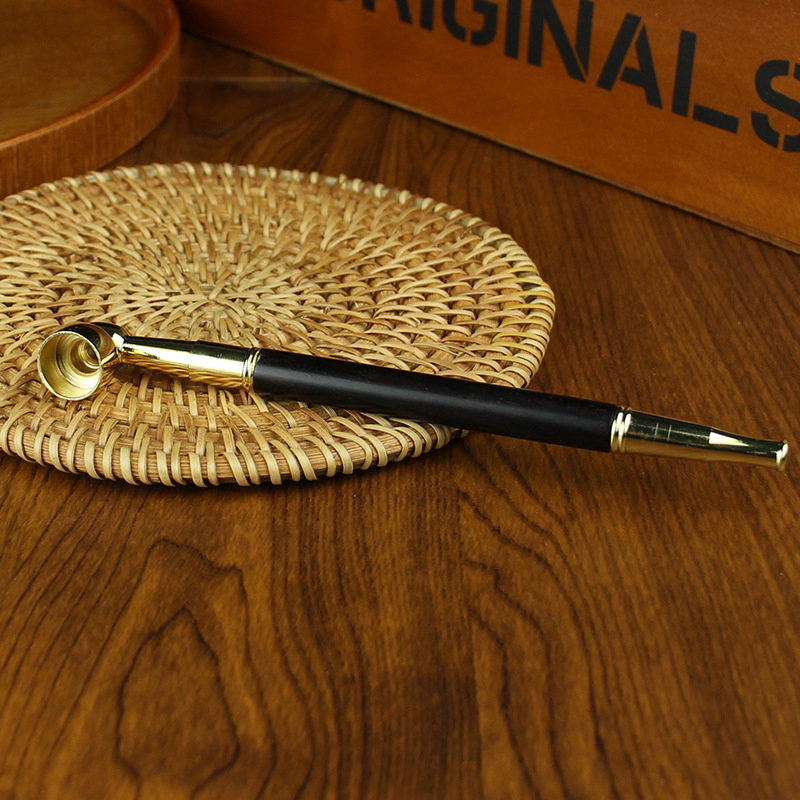 Držiteľ na cigarety – Meďový materiál, značka Tang Teng, kovová ozdoba čínskeho štýlu.