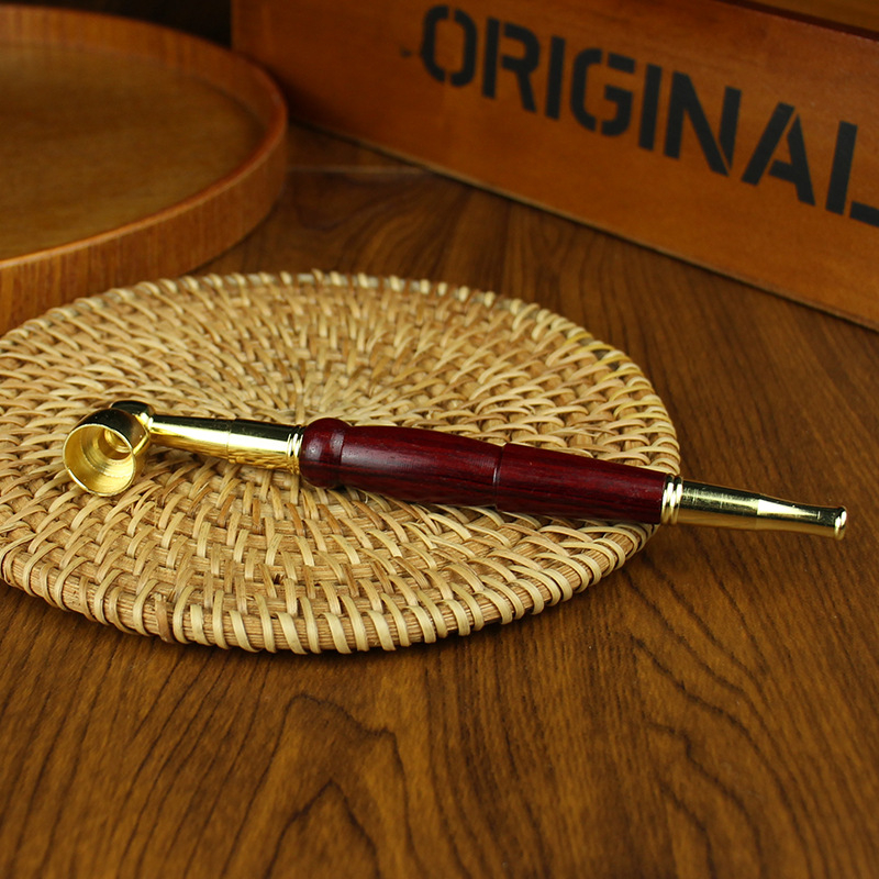 Držiteľ na cigarety – Meďový materiál, značka Tang Teng, kovová ozdoba čínskeho štýlu.