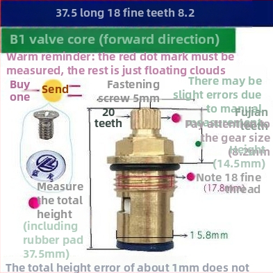 Blue Dragon jadro ventilu kuchynského kohútika so zámkom na horúcu a studenú vodu a kľúčovou rúčkou, model 432665423113233, materiál 1