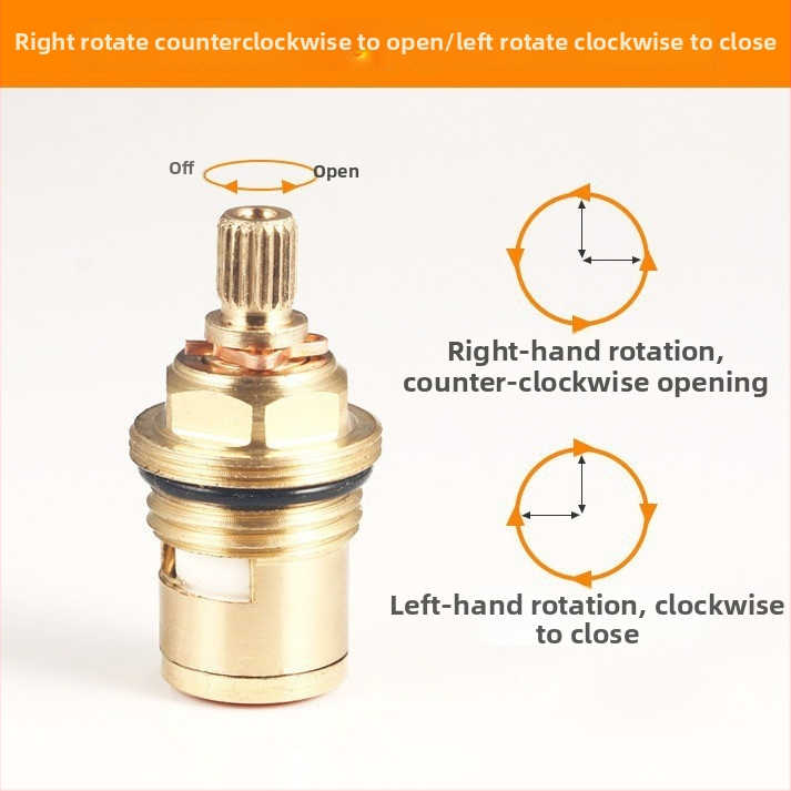 Blue Dragon jadro ventilu kuchynského kohútika so zámkom na horúcu a studenú vodu a kľúčovou rúčkou, model 432665423113233, materiál 1