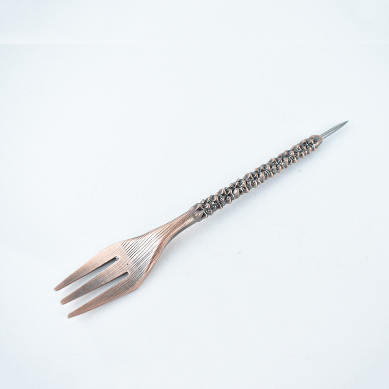 Kovový set vidličiek pre dýmku Sheng Ling – pôvod Zhejiang, balenie 100 kusov, bez loga