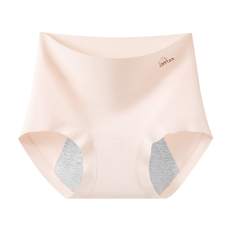 Dámske nohavičky na obdobie z 100% bavlny, vysoký pás, priedušné, jednofarebný model