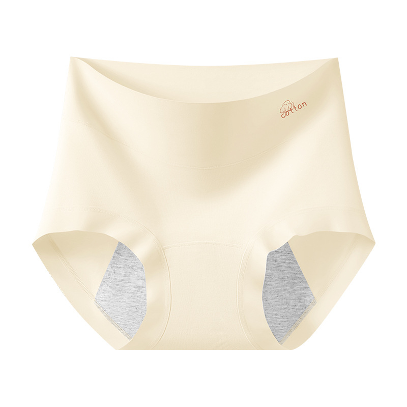 Dámske nohavičky na obdobie z 100% bavlny, vysoký pás, priedušné, jednofarebný model