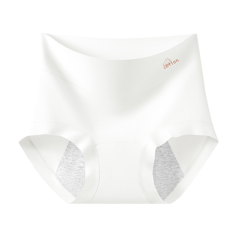 Dámske nohavičky na obdobie z 100% bavlny, vysoký pás, priedušné, jednofarebný model