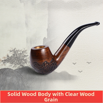 Zobo fajka zo santalového dreva s filtrom – suchá fajka s štyrmi použitím, tradičný štýl