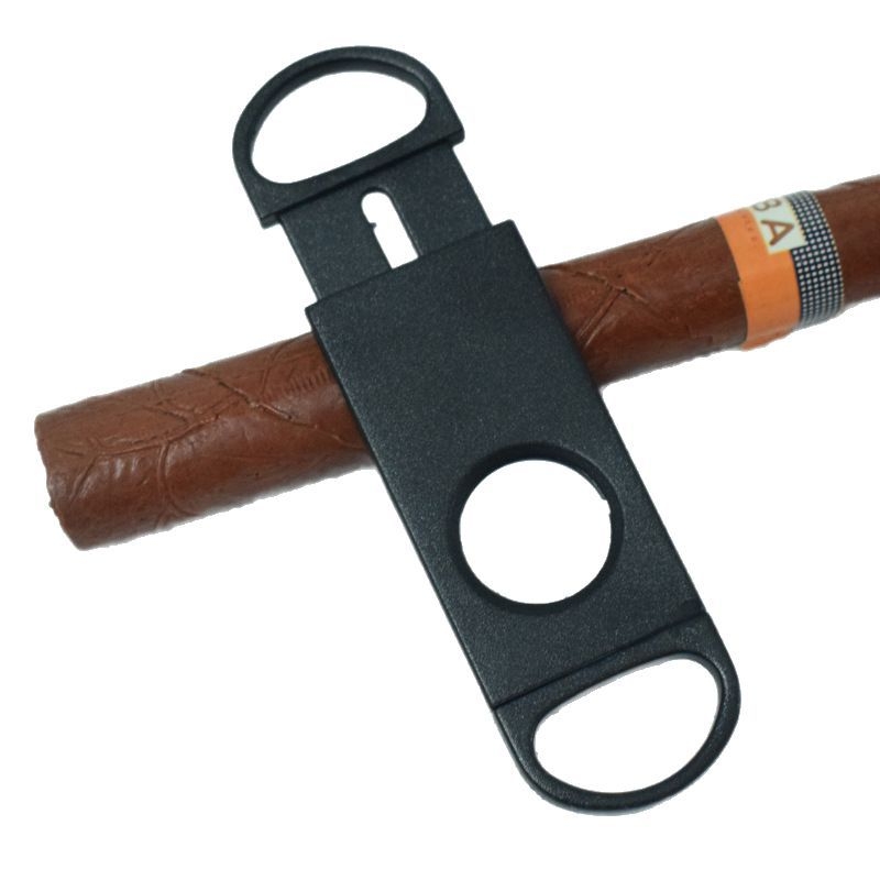 Cigárový rezací nôž s tvarom V, plastový, dvojité využitie, dierovač