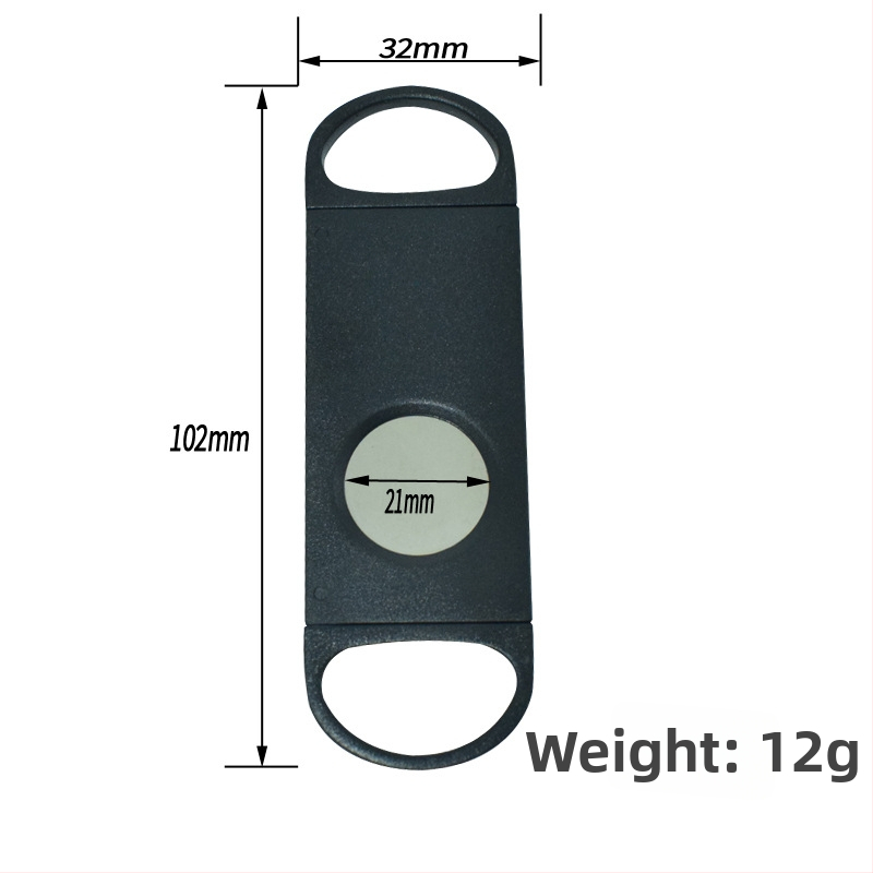 Cigárový rezací nôž s tvarom V, plastový, dvojité využitie, dierovač