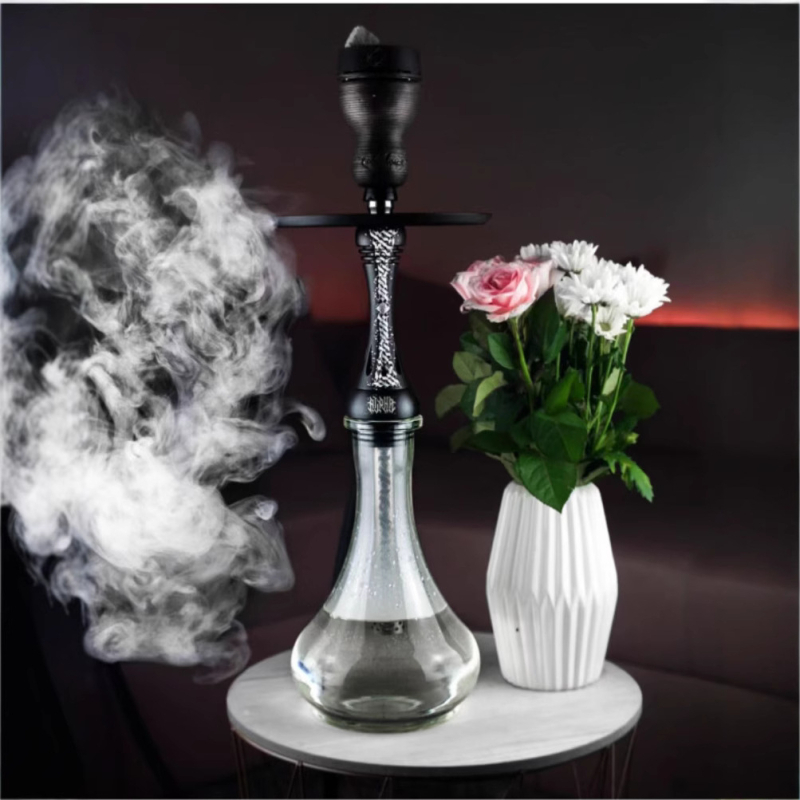 Nerezová oceľ Hookah set s jednou trubkou, 10-balenie darčekovej krabičky, možnosť tlače loga, ľahký luxusný štýl