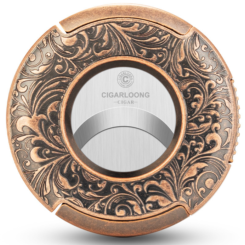 Cigarloong zastrihávač na cigare – nerezová oceľ, prenosný, veľký priemer, dizajn plochého otvoru