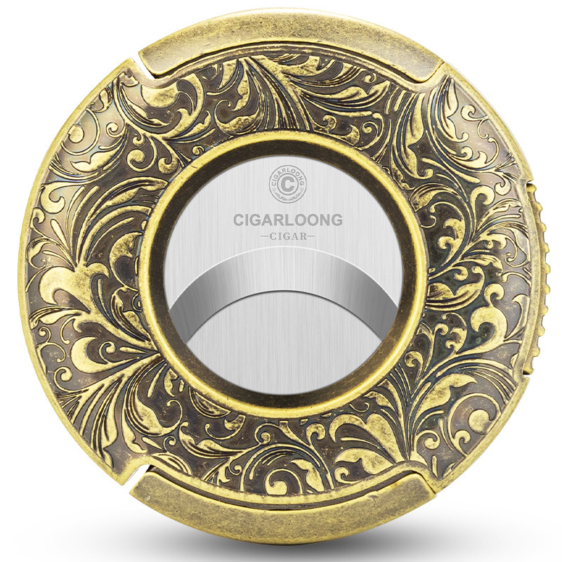 Cigarloong zastrihávač na cigare – nerezová oceľ, prenosný, veľký priemer, dizajn plochého otvoru