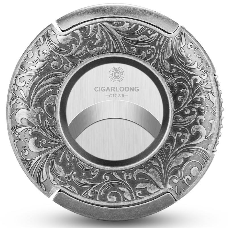 Cigarloong zastrihávač na cigare – nerezová oceľ, prenosný, veľký priemer, dizajn plochého otvoru