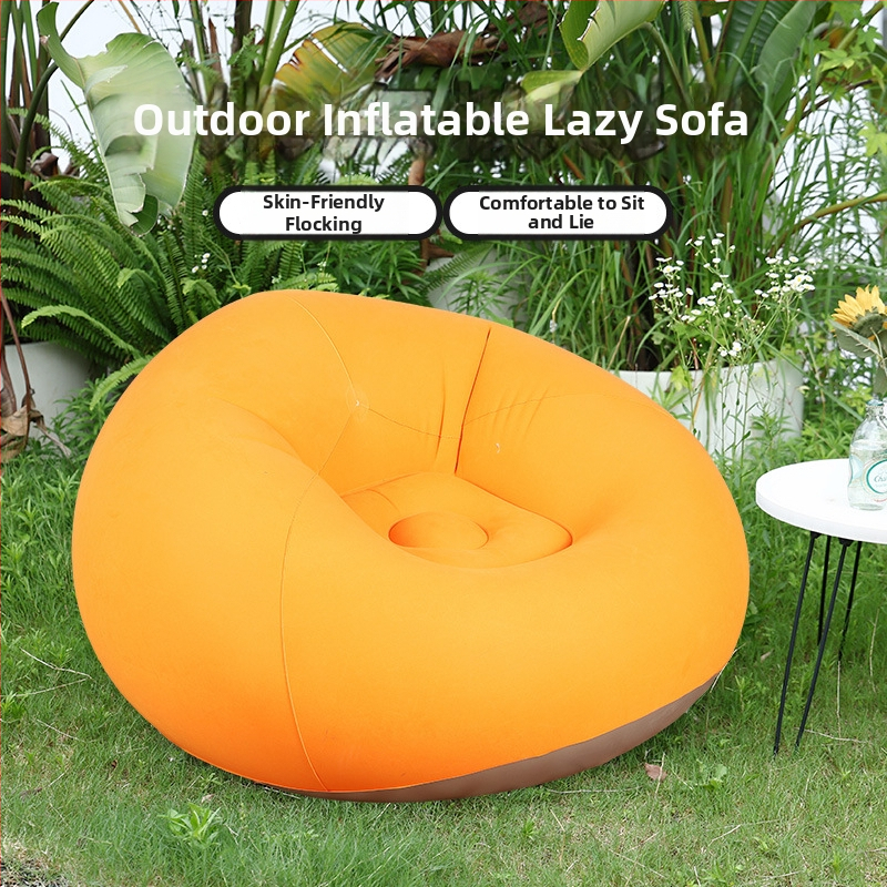 Nafukovacia sedačka v tvare gule (PVC; 1 osoba; 1,1 kg čistá hmotnosť; nafúknutie vzduchovou pumpou; kód produktu Qx-sf)