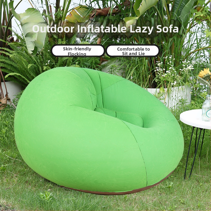 Nafukovacia sedačka v tvare gule (PVC; 1 osoba; 1,1 kg čistá hmotnosť; nafúknutie vzduchovou pumpou; kód produktu Qx-sf)