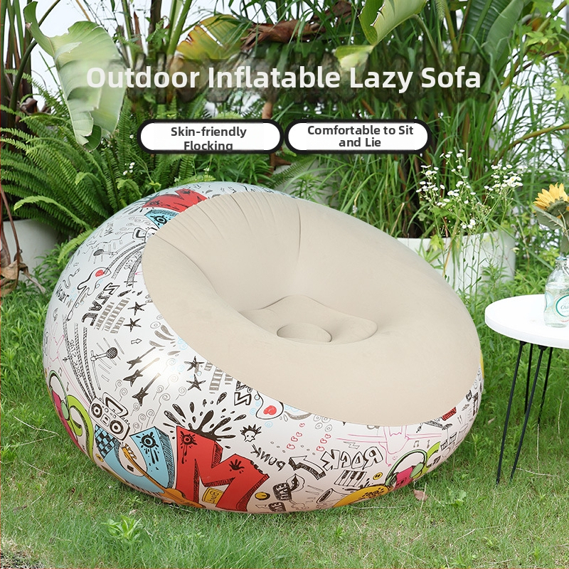 Nafukovacia sedačka v tvare gule (PVC; 1 osoba; 1,1 kg čistá hmotnosť; nafúknutie vzduchovou pumpou; kód produktu Qx-sf)