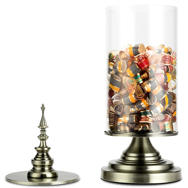 Cigarloong európsky štýl skladovacia dóza na štítky cigár – bez loga, bez možnosti personalizácie