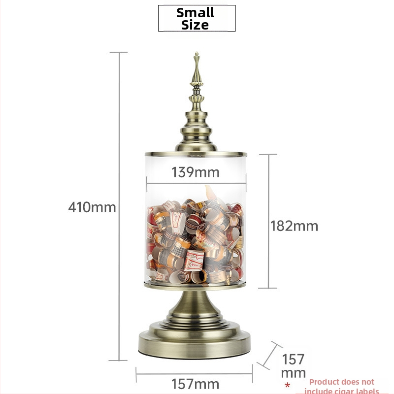 Cigarloong európsky štýl skladovacia dóza na štítky cigár – bez loga, bez možnosti personalizácie