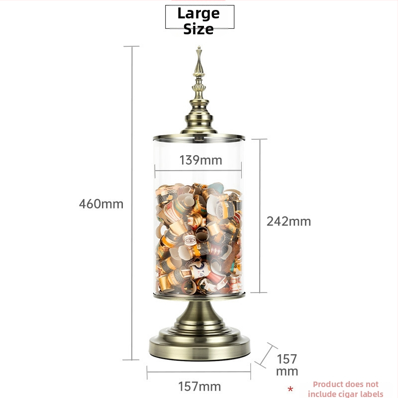 Cigarloong európsky štýl skladovacia dóza na štítky cigár – bez loga, bez možnosti personalizácie