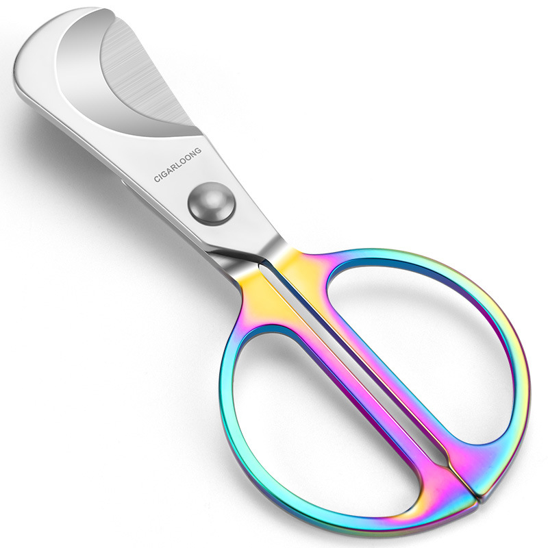 Nožnice na cigare Cigarloong, nehrdzavejúca oceľ, lesklý brúsený povrch, model CE-25D1